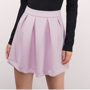 Lilac Pleated Skirt